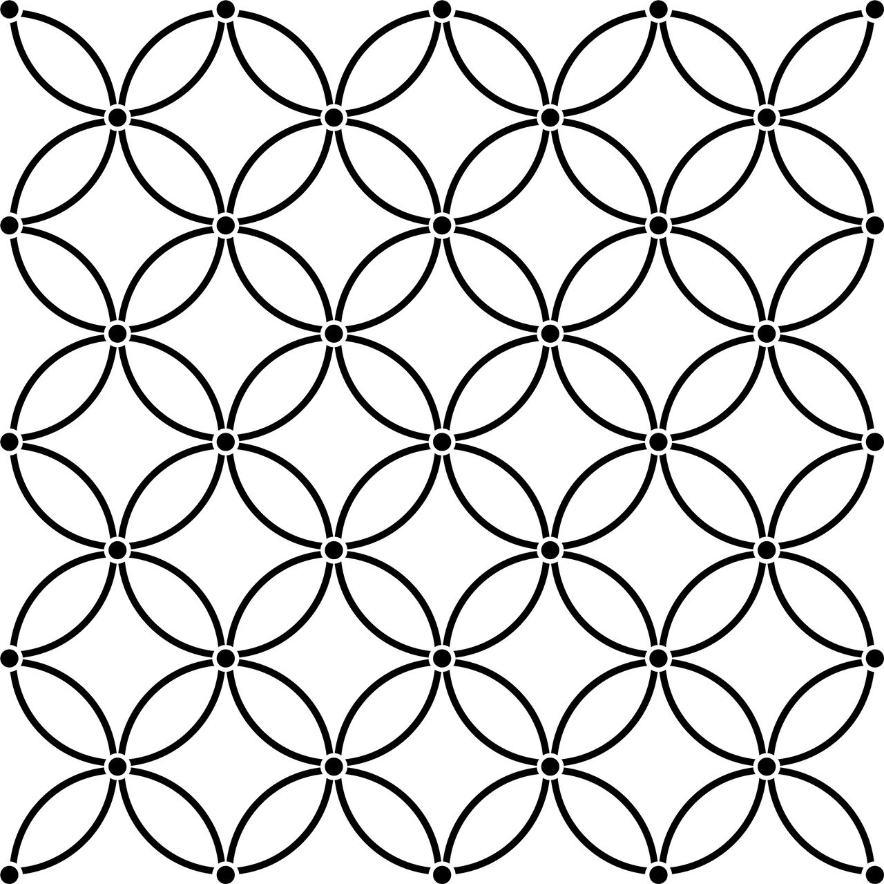 Interlocking Circles All Over Embossing 12 x 12 Stencil | FS031 by Designer Stencils | Pattern Stencils | Reusable Stencils for Painting on Wood, Wall, Tile, Canvas, Paper, Fabric, Furniture, Floor | Try Instead of a Wallpaper | Easy to Use & Clean
